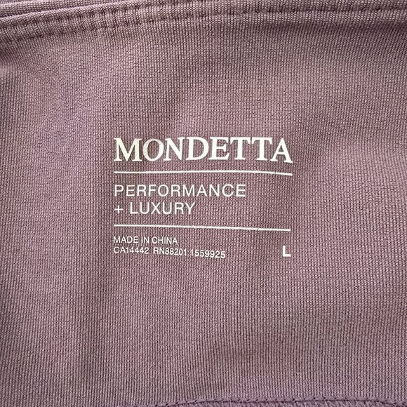Mondetta Women’s Mauve Performance Luxury High Waisted Leggings Pockets Large - Picture 3 of 6